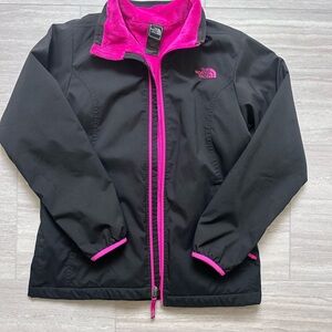 The North Face Vibrant Pink and Black Fleece